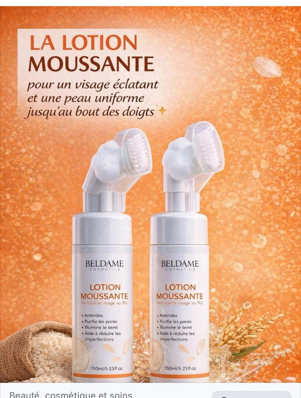 Nettoyant moussant pour le visage