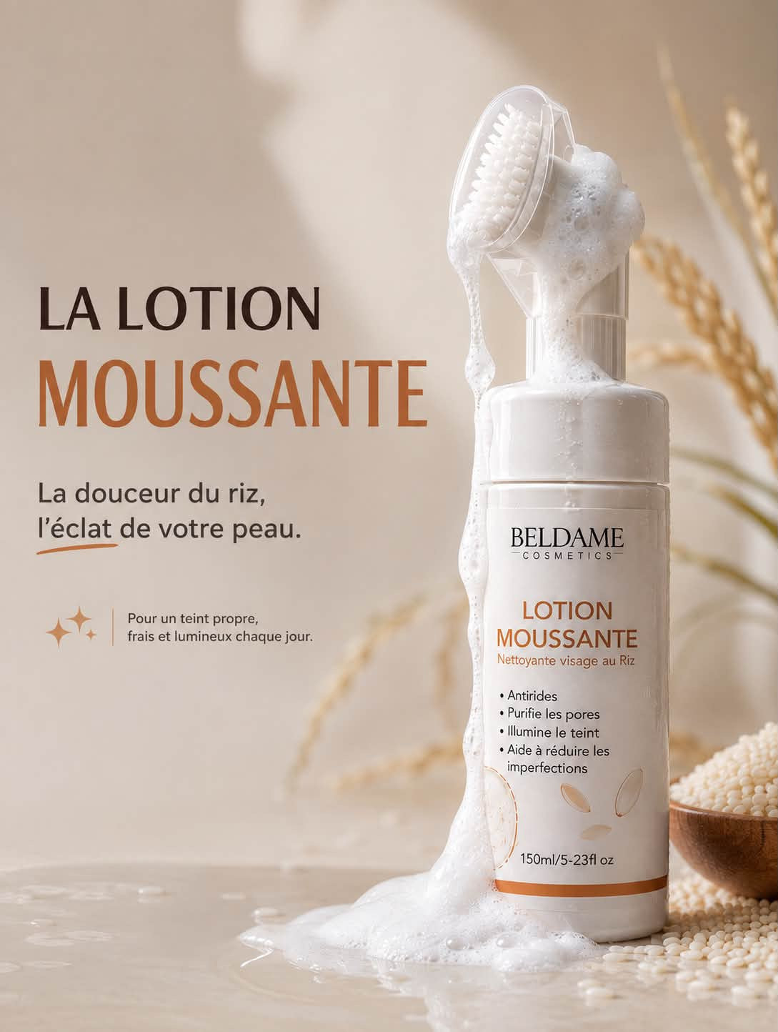 Nettoyant moussant pour le visage
